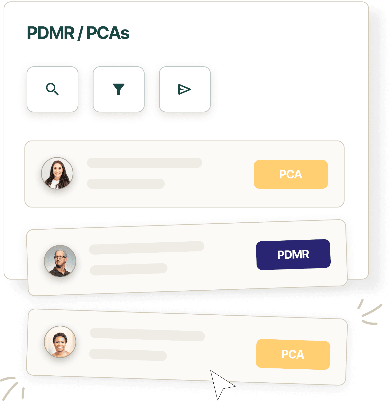 Contact management in InsiderList